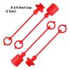 AEE2-Male Dust Cap And Female Plug Cover Fits Hydraulic Quick Disconnects Coupler ISO-B 3/4