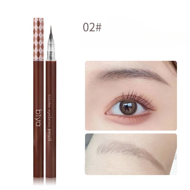 

Карандаш для бровей с жидкой водой и чрезвычайно тонкой головкой, водостойкий, устойчивый к поту и не выцветающий, артефакт ленивой молочницы для бровей, дикие брови для новичков