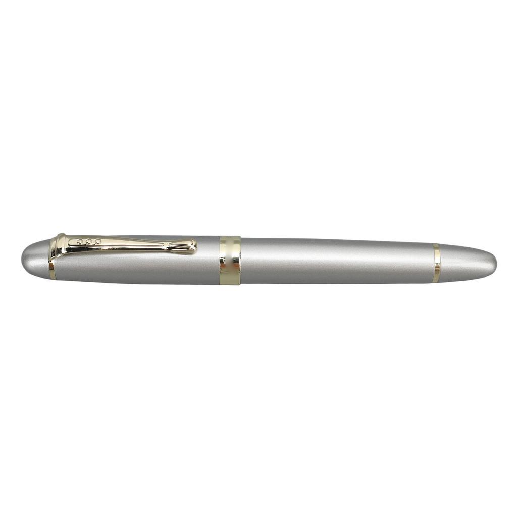 Fyllepenn 0,5 mm Ergonomisk Skriver jevnt Metall Business Fyllepenn med Pennklemme Blekkpenn for