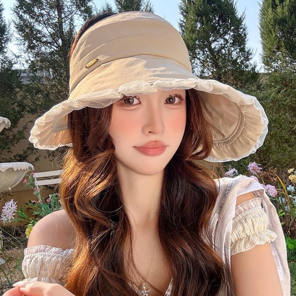 Korean Style Sun Protection Cap UV Protection Beach Hat Outdoor Bucket Hat  Sports Events