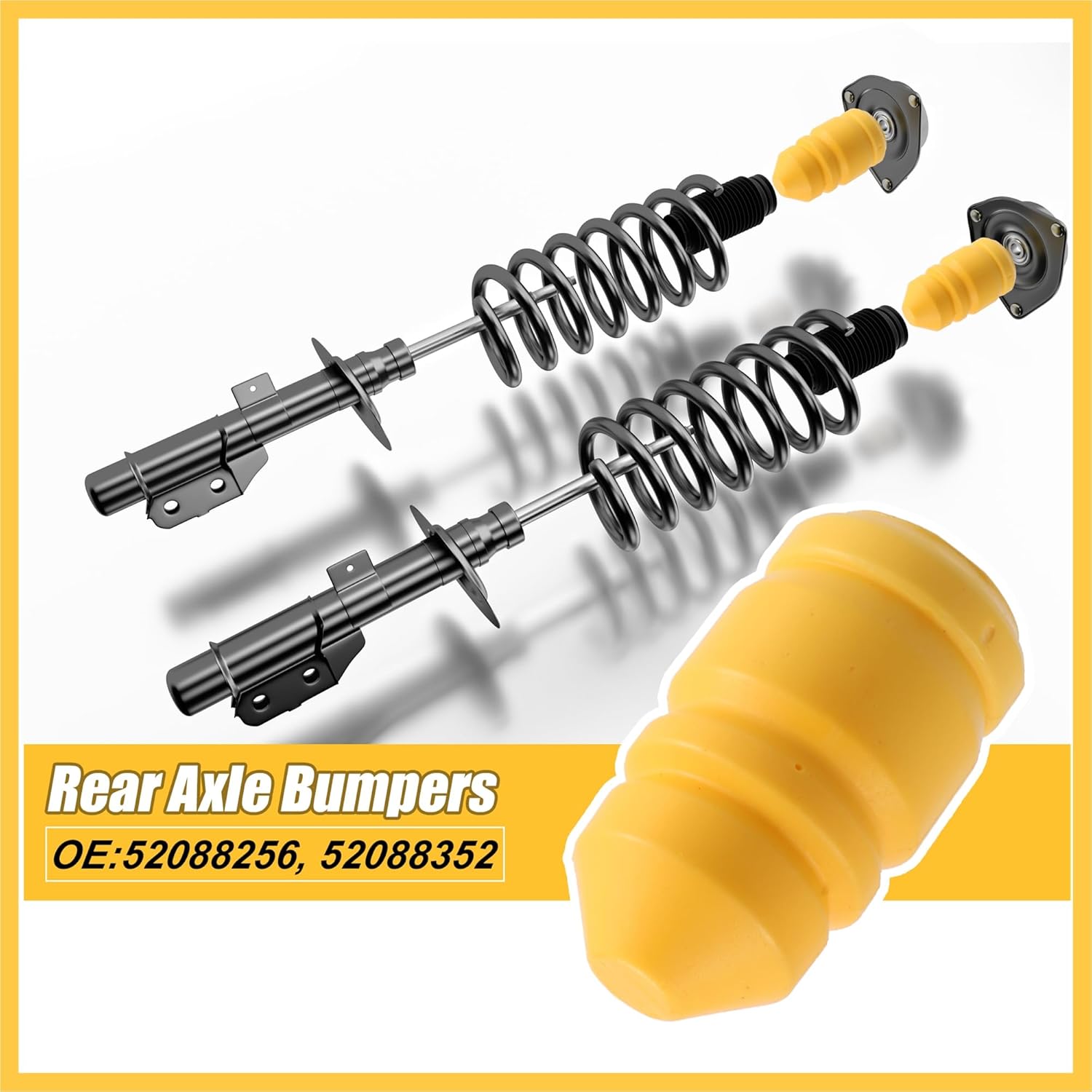 Car Front Rear Jounce Bumper Stop Axle Bumpers Set 52088256 52088352 for Grand Cherokee WJ 1999-2004 Auto Replacement Parts