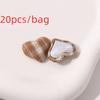 20pcs Heart Button Fabric Bag Buttons 20pcs Set Heart Shape Buttons  Sewing Crafts