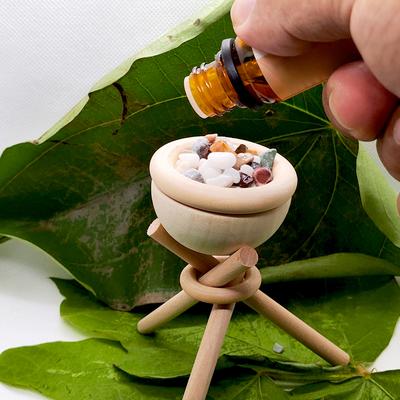 1 zestaw zapach do domu drewniany stojak dyfuzor olejków eterycznych pachnący aromat rozszerzający się kamień naturalny Diy Home łazienka Mini akcesoria