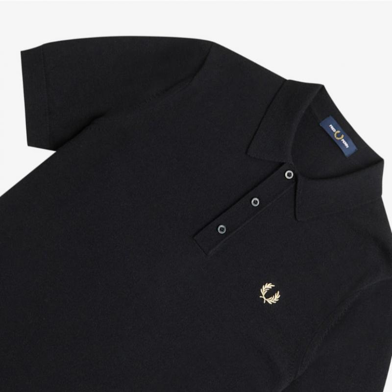 Fred Perry Fred Perry Classic Merino Wool Knit Shirt  198   Afpm2417623 198 