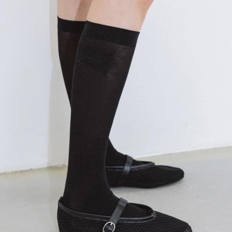 

THETIS LACE label SEMI-STOCKING SOCKS_TT5W703BK BLACK_FREE
