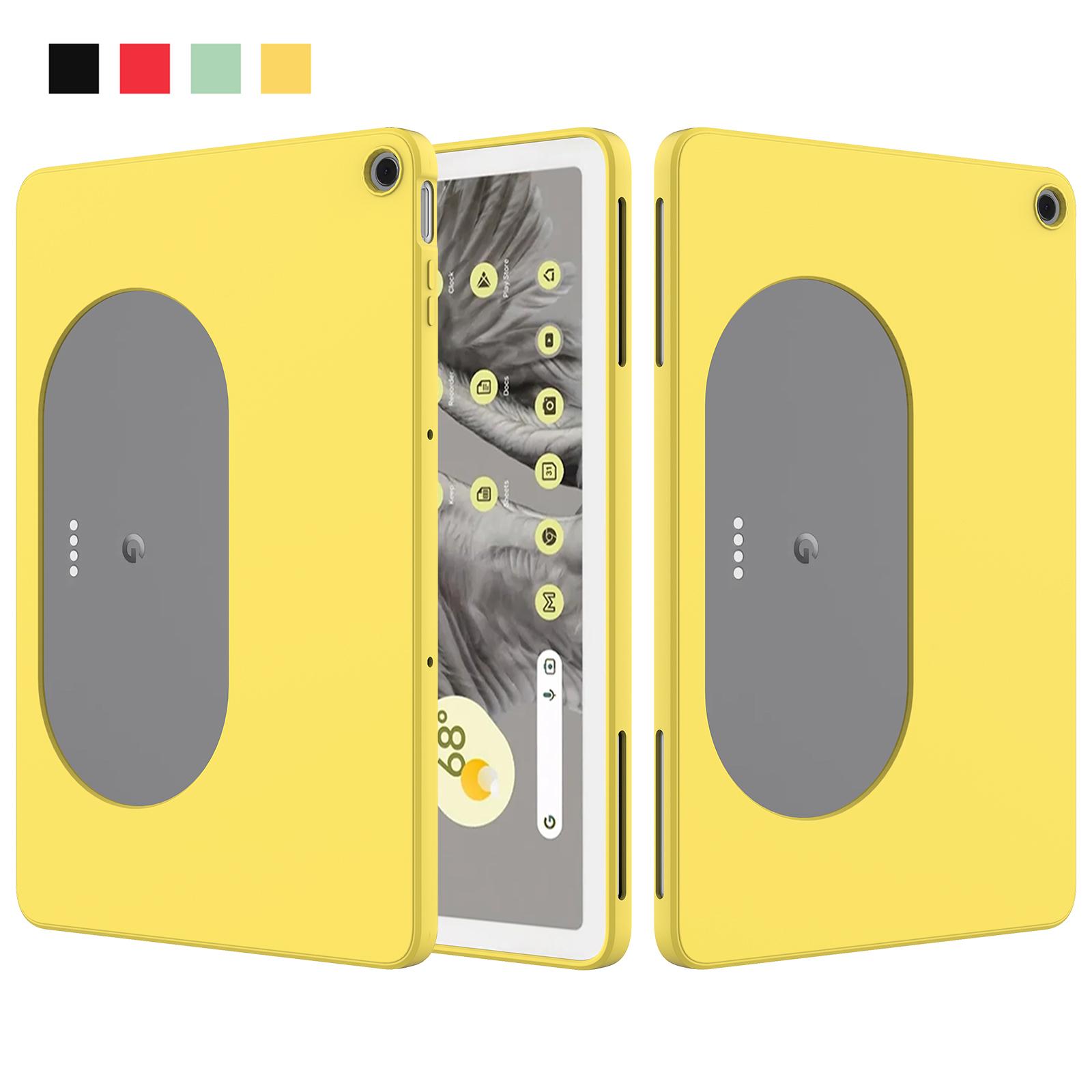 

Чохол із рідким кремнієм для планшета Google Pixel 10,95 дюйма, м’який товстий силіконовий захисний чохол для планшета Pixel Pixel Tablet 10.95inch жовтий
