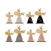 1PC Home creative Christmas wooden elk desktop ornaments window display small gifts Christmas decorations