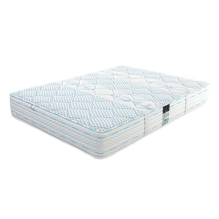 Matelas 180x200 cm, Thermotec, 24 cm, mémoire de forme, ferme, face été/hiver + 2 oreillers + couette