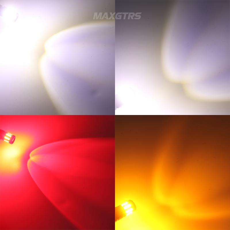 MAXGTRS 2x 1156 LED P21W BA15S 7440 W21W XBD Chip Turn Signal Light Backup Bulb Reverse Tail Lamp