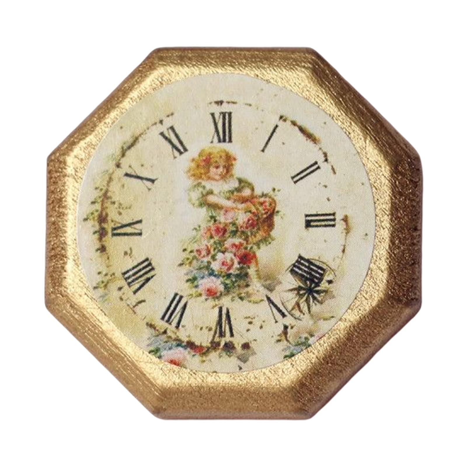 

1:12 ratio Miniature Accessory Dollhouse Miniature 1:12 ratio Wall Clock for Accessories