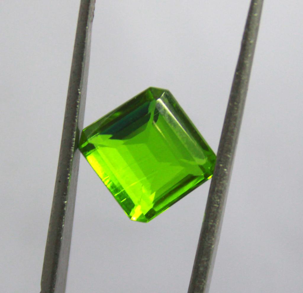 8.15 Carat Amazing Offer Yellow Alexandrite Emerald Shape Certified Russia Gemstone SN504