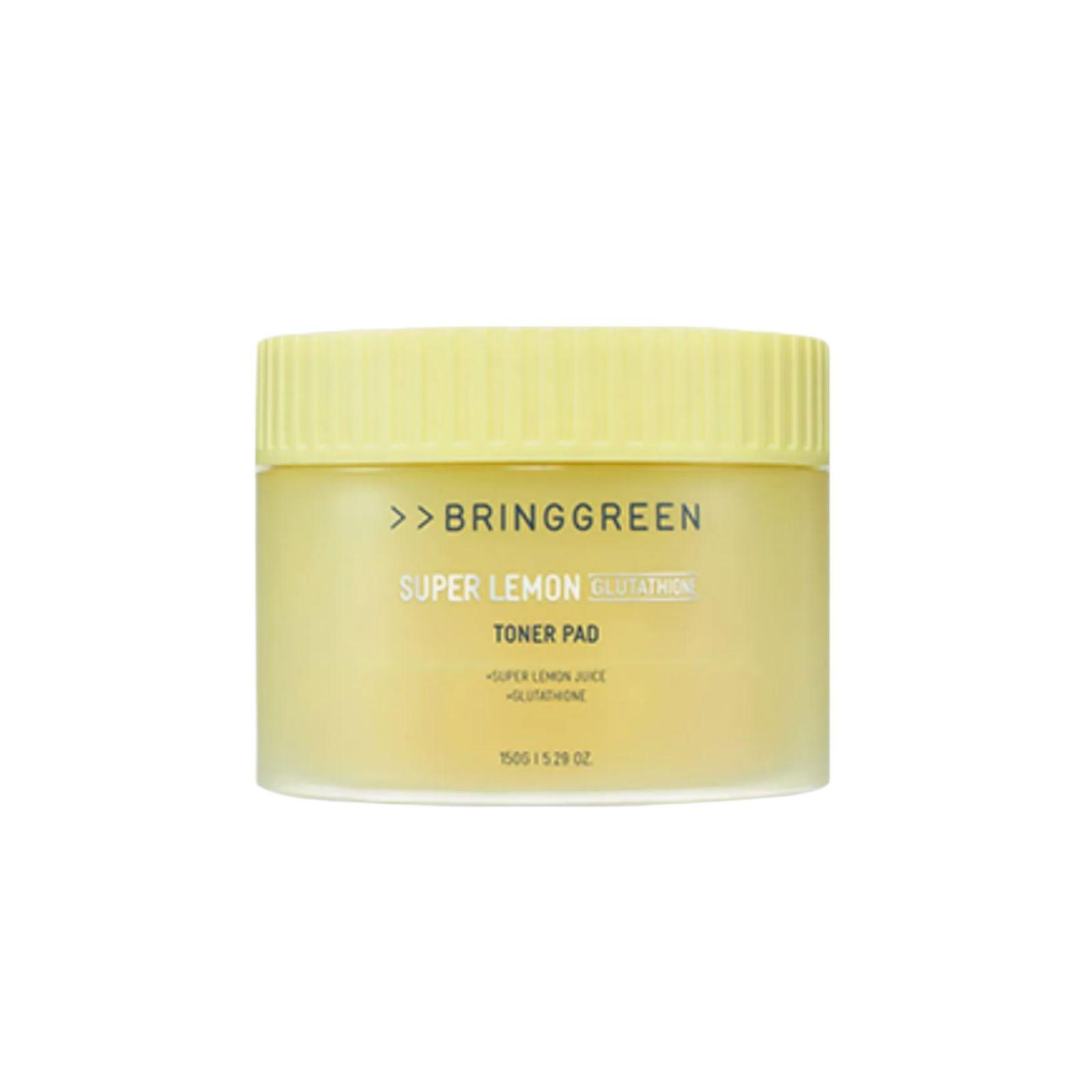 BRINGGREEN Super Lemon Glutathione Tone-Up Toner Pad (90 Pads) 150g 1ea