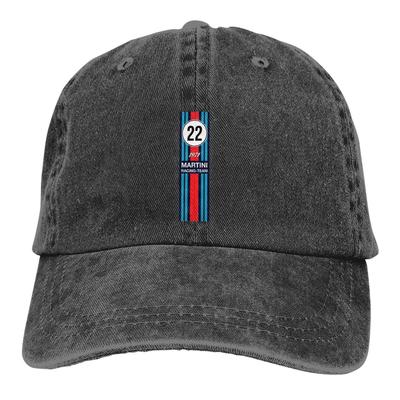 Washed Men's Baseball Cap Racing Team Trucker Snapback Caps Dad Hat Martini Racing Golf Hats