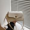 Korean Black Small Square Bag For Women Shoulder Crossbody Bag Retro Fashi Handbag Adjustable Shoulder Strap