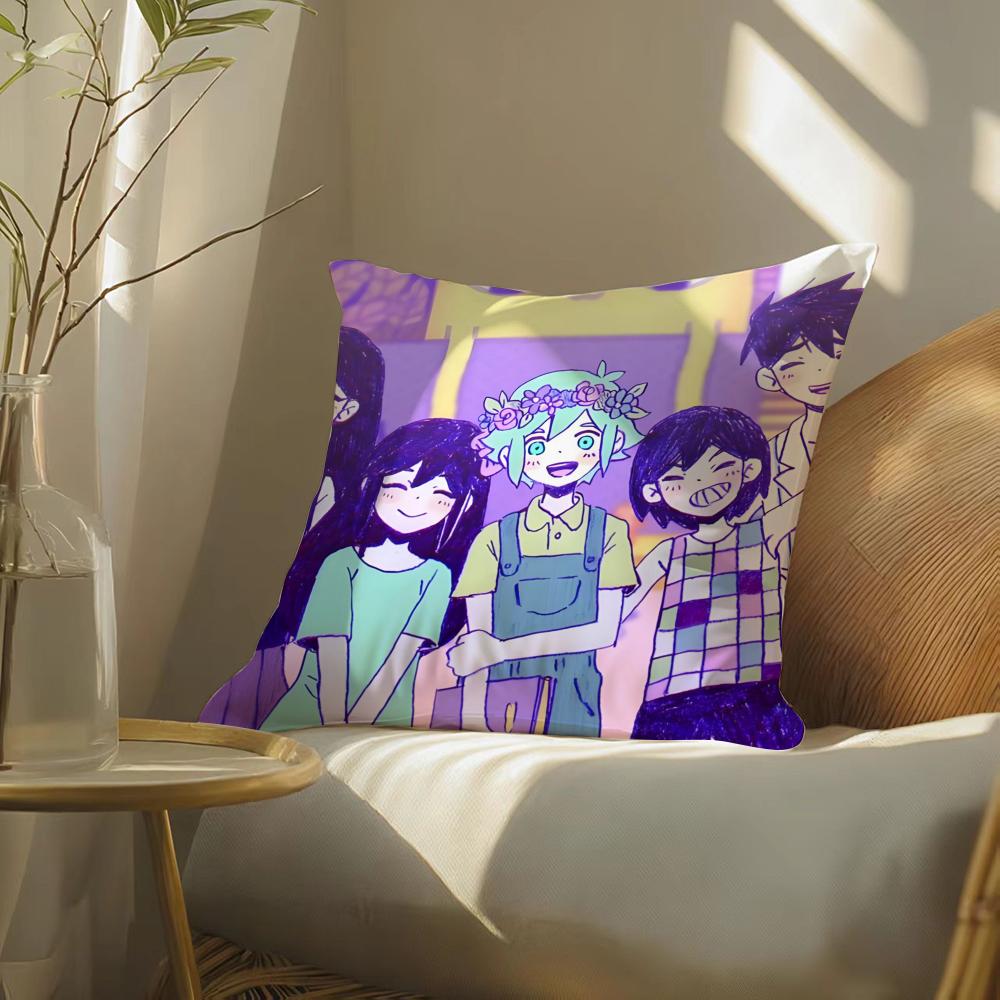 Horror Game O-Omori Personalized Pillow Case Pattern Printed Pillowcase For Living Room Sofa Cushion Cover & Bedroom Decor