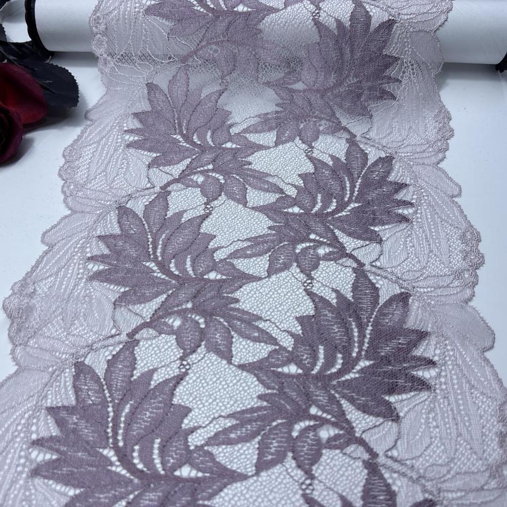 ( 3 Colors ) Elastic Lace, 23cm wide Mutilcolor Stretch Elastane Lace Trim for Lingerie, Bra, Underwear, Dress, Garment, Sewing & Crafting