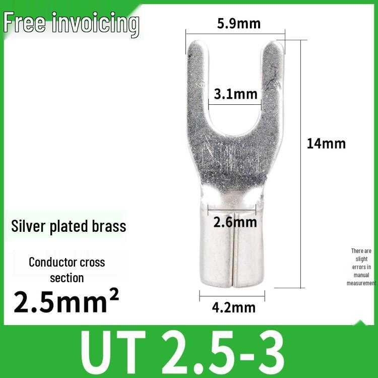 Silver-Plated Brass Terminal Block: Round, U, Y, Fork Type Lug SNB/RNB Open Barrel