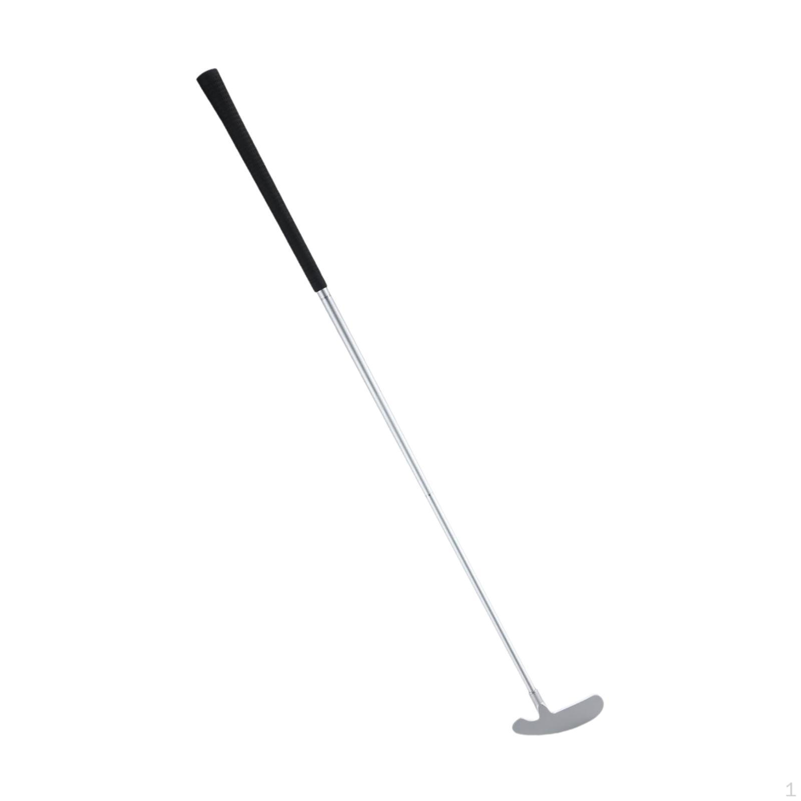 

Golf Mini Two Way Putter Detachable Shaft Sturdy Zinc Alloy Training Equipment Portable Design чёрный
