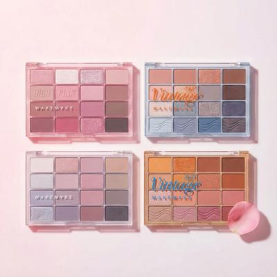 WAKEMAKE Soft Blurring Eye Palette 16-Color 14g, 1 Pcs, 10 Lazy Pink