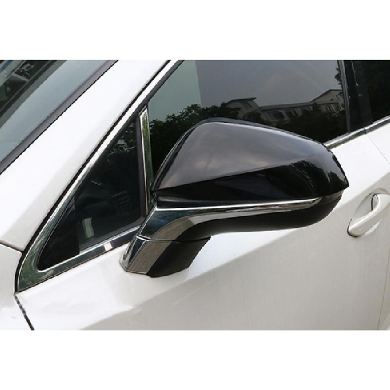 Bright Black Rearview Mirror Cover Trim For Lexus RX350 RX450H 2016-