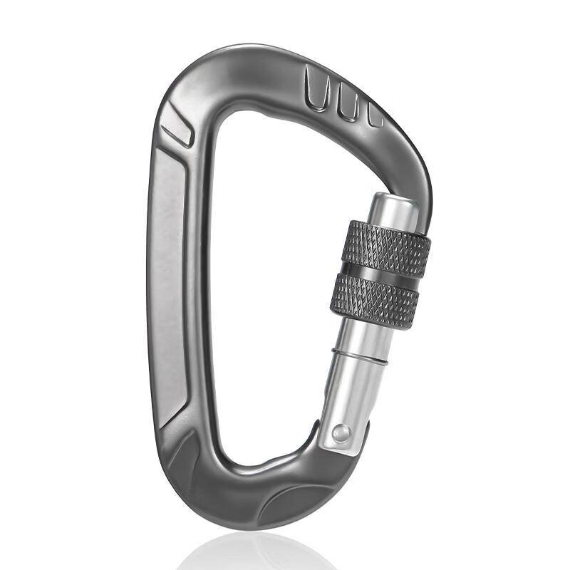 Ying Jia 12KN Aluminum Alloy D-Shape Screw Gate Carabiner