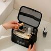 Neue Kosmetiktasche aus Mesh Durchscheinend Große Kapazität Reiseaufbewahrungstasche Reißverschluss Leichtgewichtige Toilettentasche