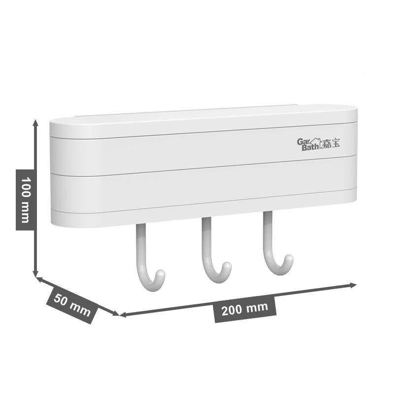 Washbasin Rack Toilet Towel Face Plate Hook Kitchen Storage Basin Hanger Free Punching Folding Washbasin Rack