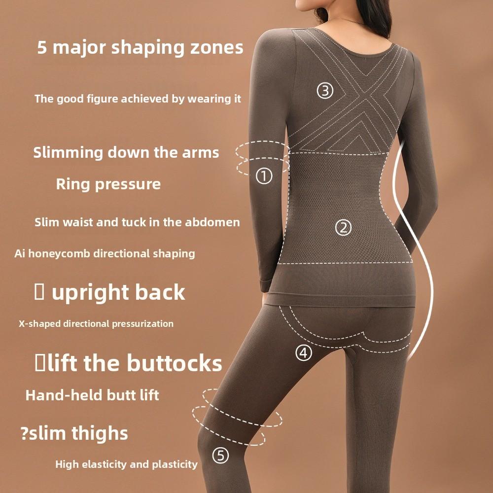 Lingerie Women Thermal Underwear Tops Pants Warmth Long Underwear Thermal Clothes Set  Girl