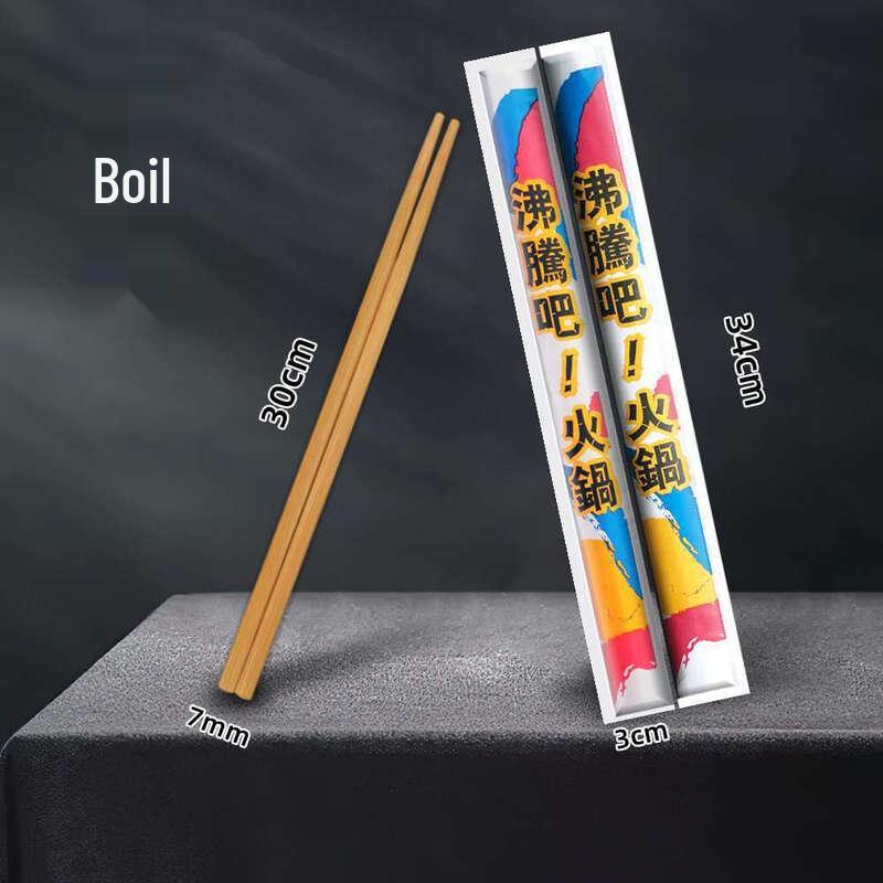 Xihe Blue and White Disposable Bamboo Chopsticks