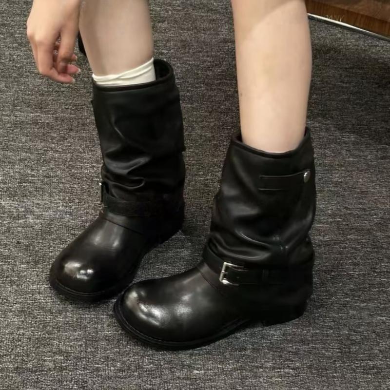 Fashion Designer 2025 New Women Ankle Boots Brand Flats Casual Shoes Winter Goth Retro Fashion Boots Party Woman Sneakers Botas Mujer