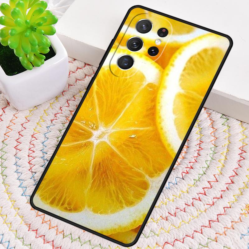 

Lemons Yellow Fruit Pattern Silicone Phone Case For Samsung Galaxy note 10 pro S26 S25 S24 S23 S22 S21 Plus S25Ultra Capa Cover Galaxy S23 Ultra