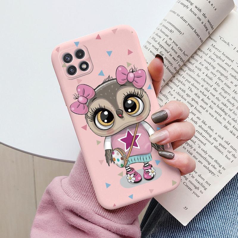 Weiche Hülle für Samsung Galaxy A22 A22S 5G Handyhülle Niedliche Blumen Schmetterling Fundas TPU Hülle für Samsung A22 A 22S Stoßstangen Hüllen