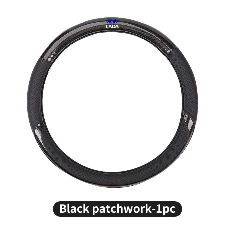 Breathable Leather Steering Wheel Cover For Lada Priora Sedan Sport Kalina Granta Vesta Niva Largus Vaz Samara 2110