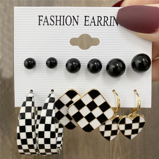 Tone Color Snake Drop Earrings Set Geometric Long Tassel Dangle Earrings Set For Women Of Earrings JewelryGeometric Drop