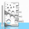2Pcs Measuring Screw Pitch Bit Bolt Nut Screw M3-M18 Thread Checker Screw Measurement Ruler Stainless Steel Caliper Metric