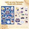 10sheets Eid Mubarak Decoration DIY Stickers Islamic Muslim Gift Bag Box Sealing Sticker Labels Ramadan Kareem Party Supplies