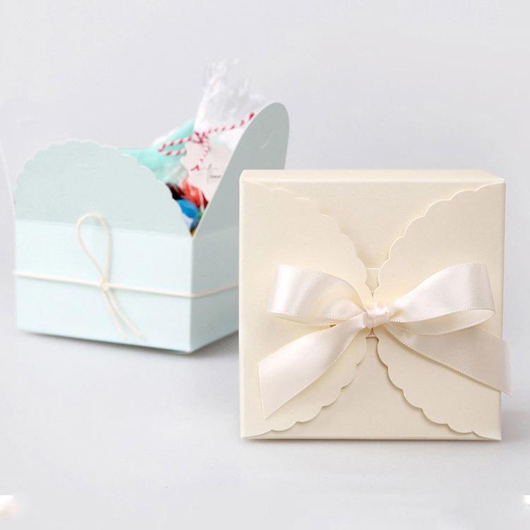 24pcs Simple Square Packaging Box, Colorful Cute Folding Gift Box, The Cheapest Item for Birthday Party Gift Packaging, Wedding Decoration
