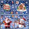 Christmas Window Stickers Set, Static Cling Glass Décor for Home