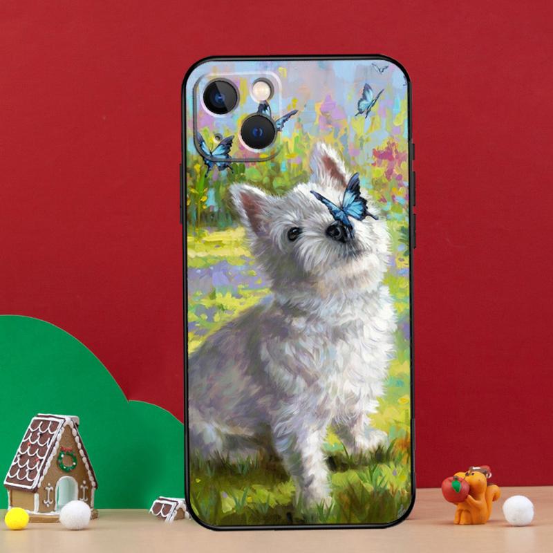 Westie Dog Case For iPhone 15 12 14 Pro Max 11 13 Mini Plus XR X XS Max Phone Back Cover