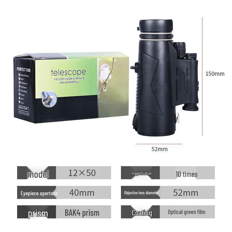 High Power Outdoor Monocular Telescope