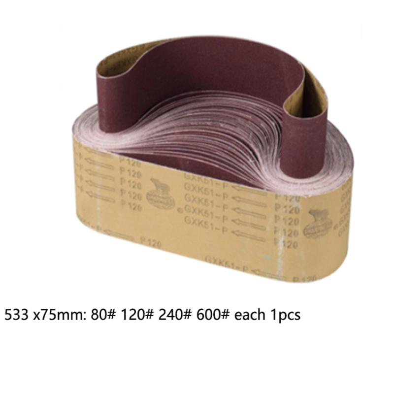 Sanding Belts/Disc Sanding Polishing Paper 40-1000 Grit Assortment Metal Grinding Aluminium Bands Polisher Oxide Sander