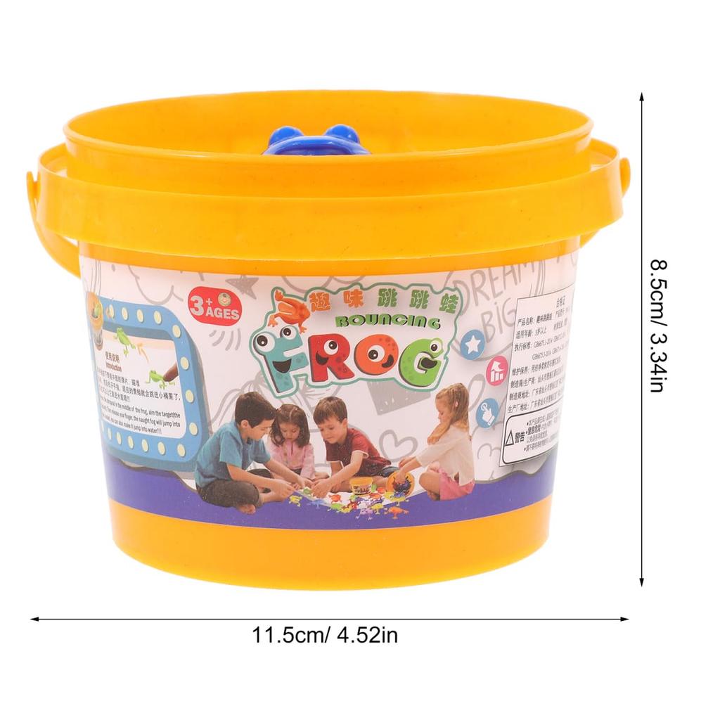 EXCEART Frog Jumping Jumping Frog Toy When Pressed with Your Set of ABS For Birthday New Nursery School Figurine, Frog, Finger, 12, Parent-Child Game,