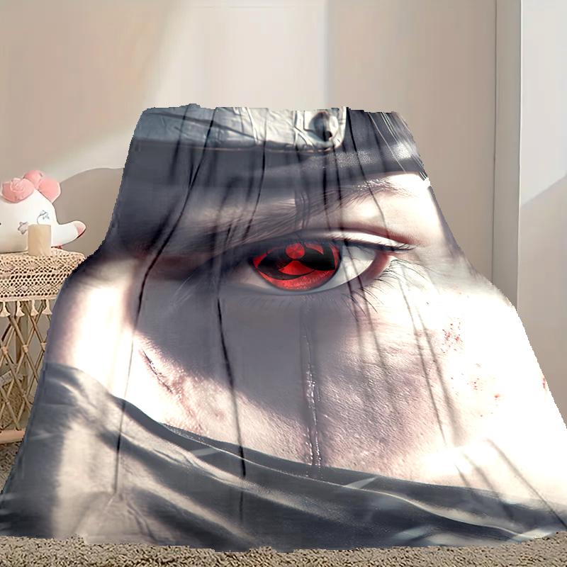 1pc Comfortable Home Print Throw Blanket, Naruto Blanket For Bed and Sofa Use, Special Present For Family