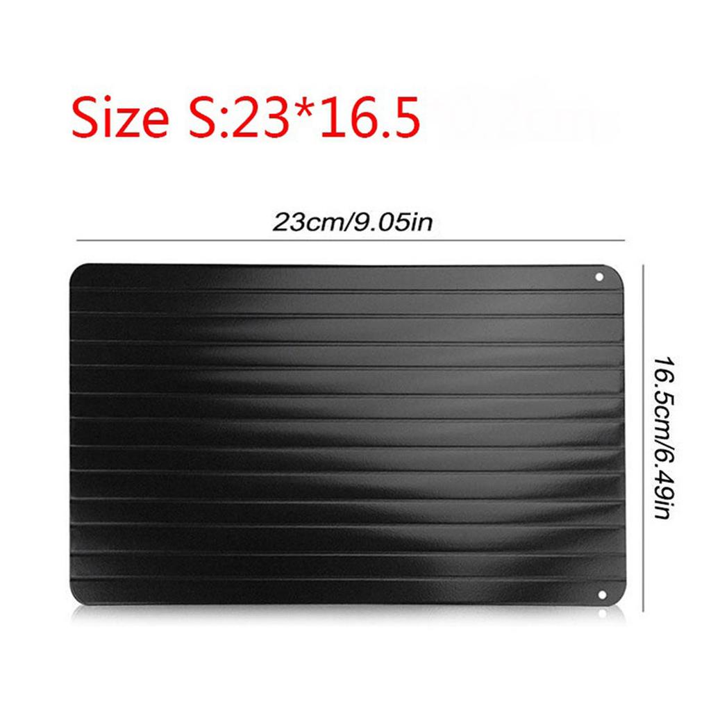 Meat Fruit Fast Defrosting Plate Food Grade Natural Safe and Odorless Defrosting Tray Recess Design for Liquid Drainage