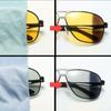 Mens Polarized Photochromic Sunglasses UV400 Pilot Sport Driving Outdoor Glasses