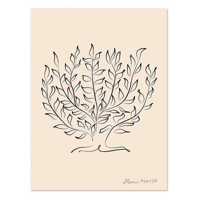 Green Matisse Picasso Bauhaus Poster Printing Flower Market Wall Art Abstract Canvas