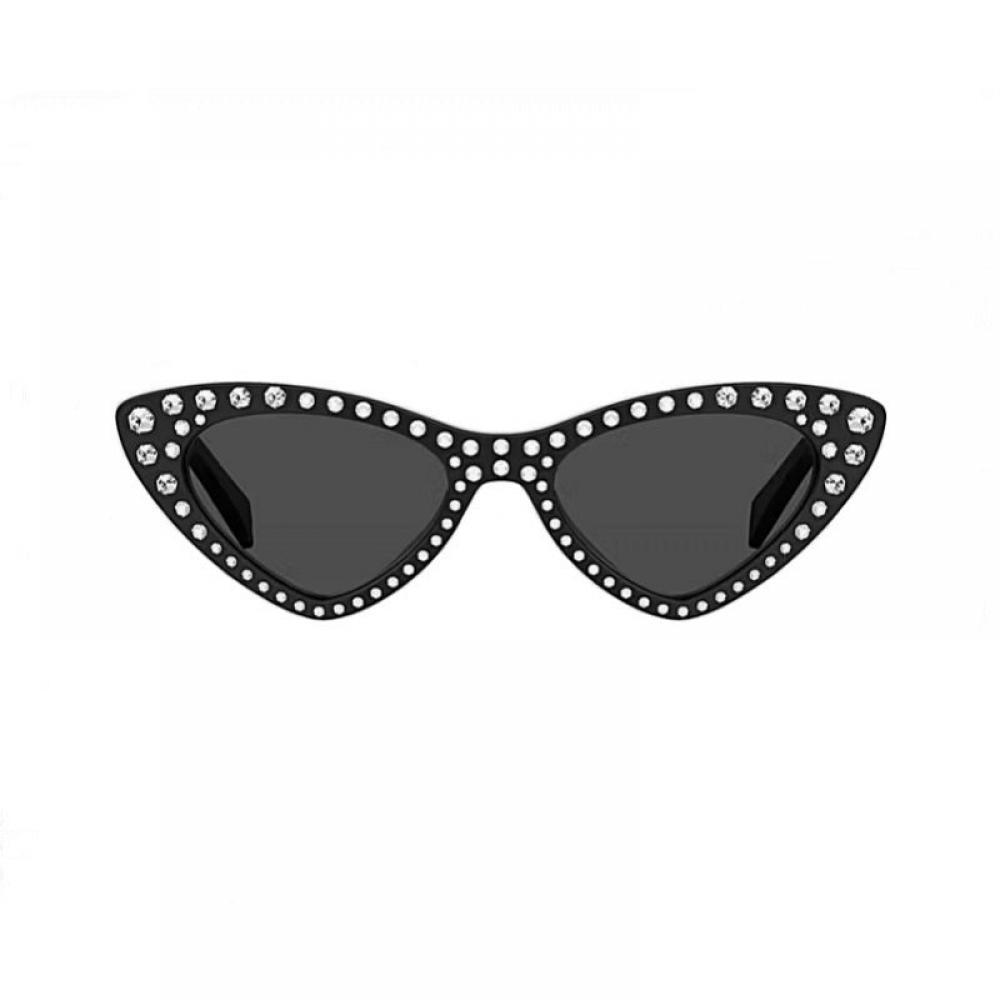 MoSchino SunglaSSeS Cat Eye Full Rim  Black Frame And Grey LenS MoS006 S Str0807ir Ivory