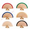 Decorative Hand Fan,Folding Fan Wooden Hand Fan Foldable Handheld Fan for Photography Props,Party Dance Home Decors 85AD