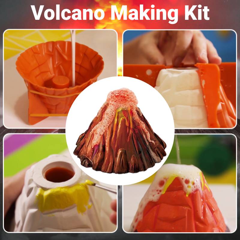4m Student Kidzlabs Volcano Eruption Making Kit Fun Science Educational Diy Toys