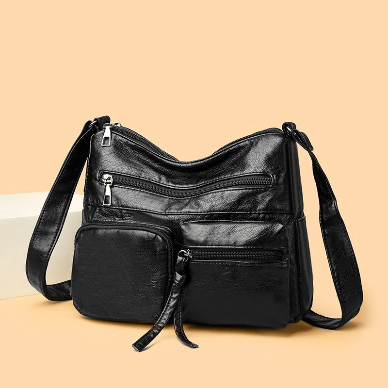 

Сумка подмышку женская сумка ретро мода простая повседневная плечевая трендовая сумка многокарманная большой вместимости сумка-мессенджер